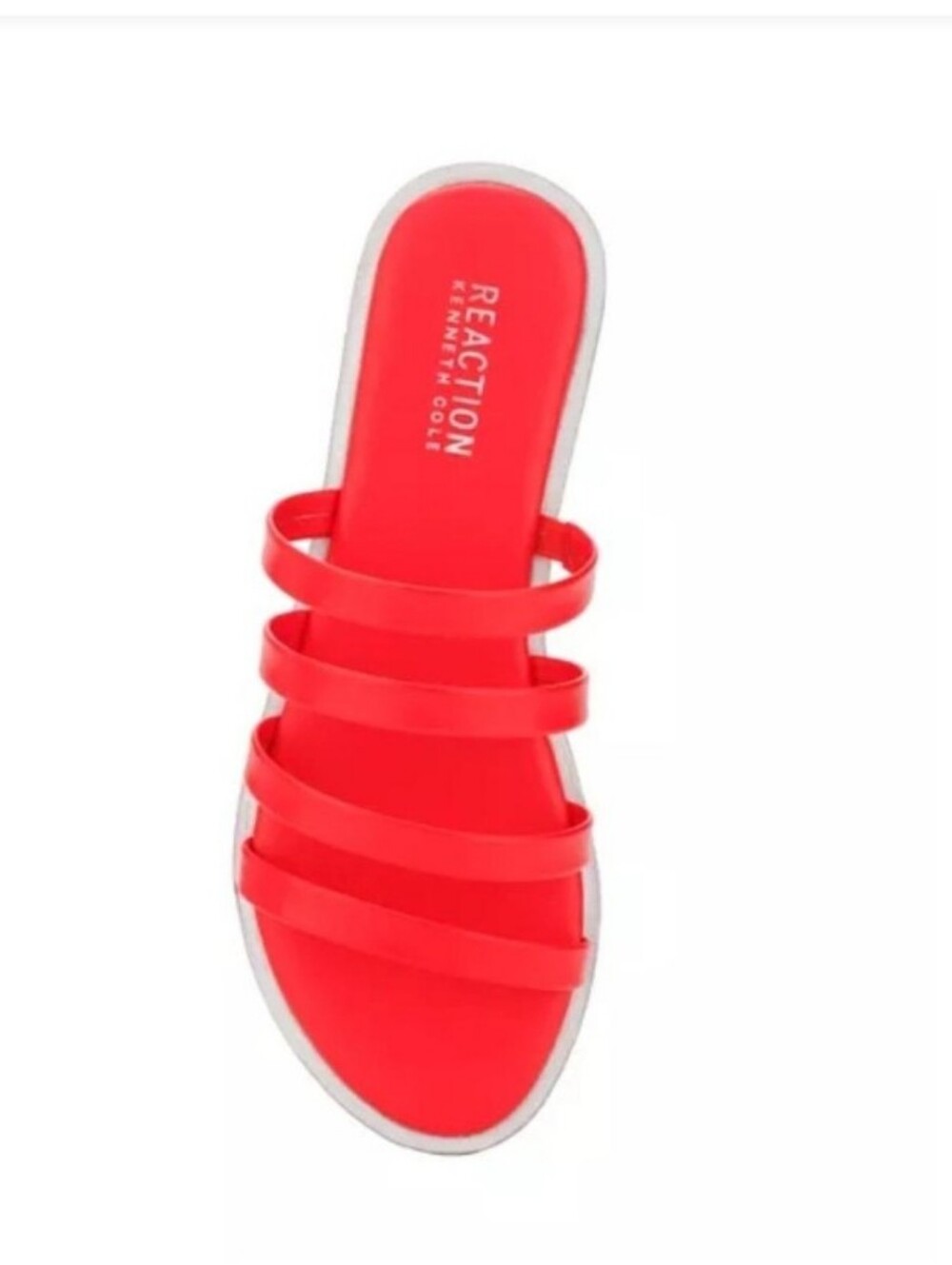 BRAND NEW KENNETH COLE REACTION WOMENS SLOAN FOUR BANS SLIDE FLAT SANDALS